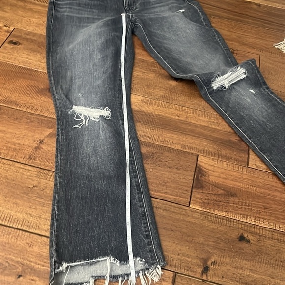 MOTHER SUPERIOR The Insider Crop Step Chew Crop Jeans in Pedal to Metal Size 25 - Picture 16 of 16